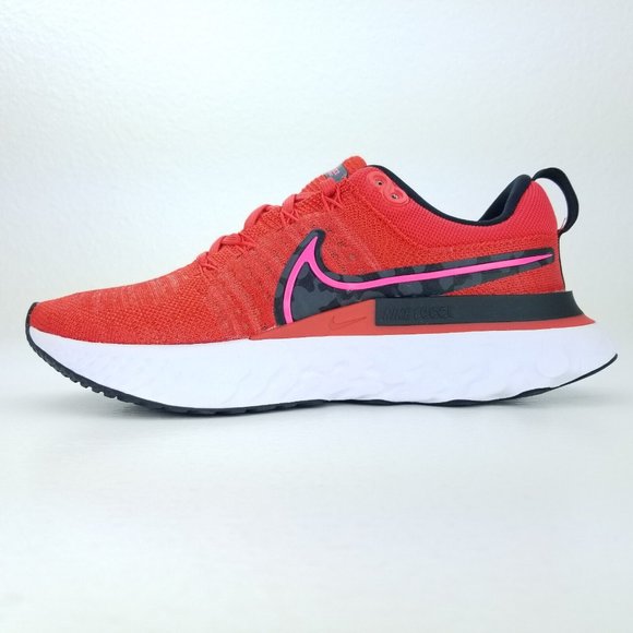 Nike React Infinity Run Flyknit 2 Womens Running Shoe Red DM8073 600 Sizes 7-9.5 - Picture 5 of 9